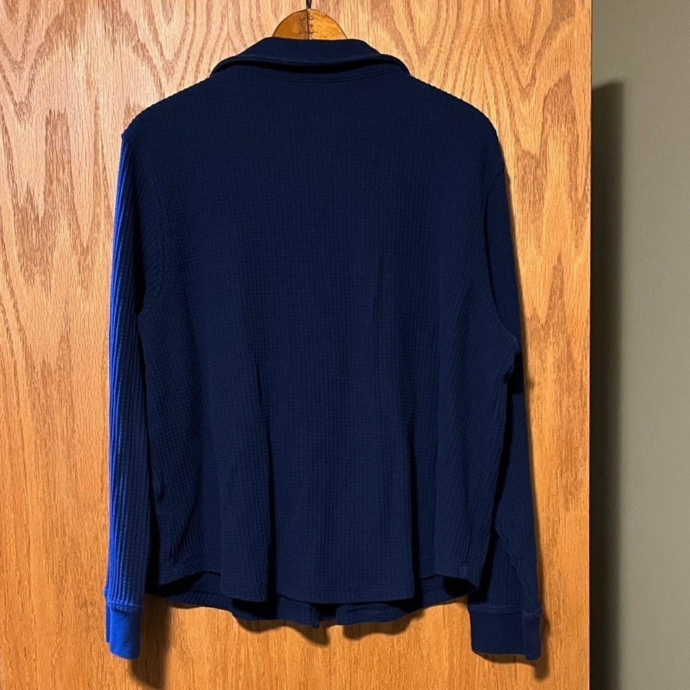 Lands' End Navy Casual Button Down Shirt - Picture 10 of 10